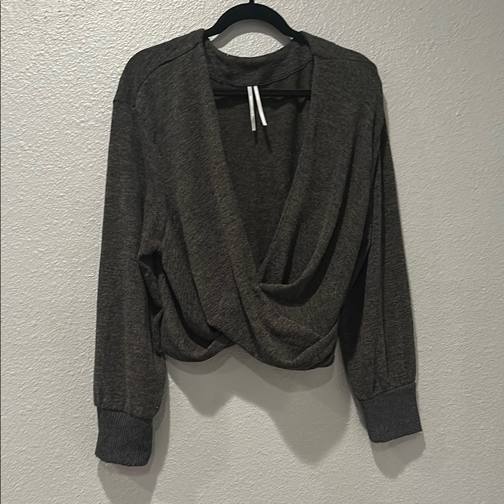Anthropologie Charcoal Gray Sweater